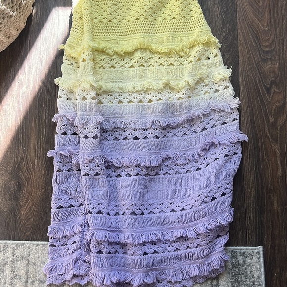 MAJE CROCHET-KNIT MAXI DRESS - Picture 6 of 7